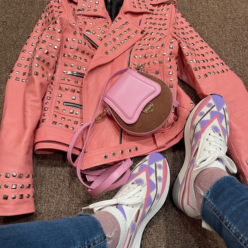 Pink biker leather - Picture 2 of 3